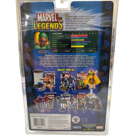 Marvel Legends Series VII Vision Toy Biz (2004) - Picture 2 of 4